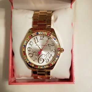 Betsey Johnson gold colored watch
